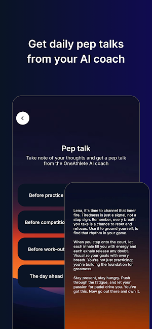 OneAthlete - Improve your game Screenshot 2
