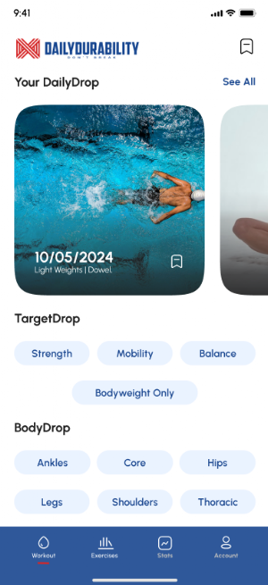 DailyDurability: PT Workouts Screenshot 0