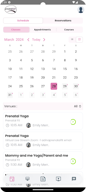 Prenatal Fitness Studio Screenshot 0