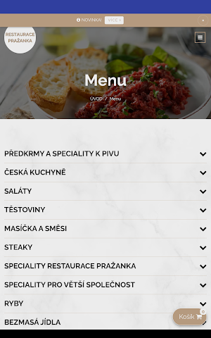 Restaurace Pražanka Screenshot 2
