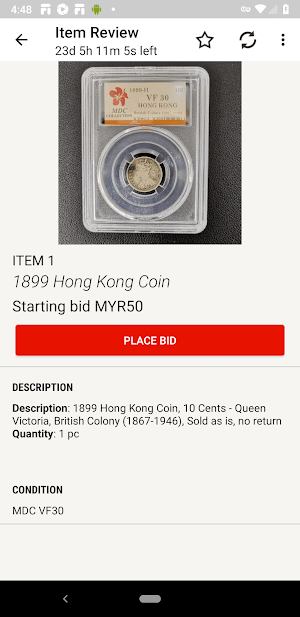 Royal Auction Screenshot 2