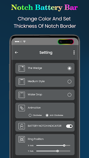 Notch Battery Bar Screenshot 1