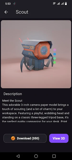 FoldCraft-3D Paper Model Kit Screenshot 2