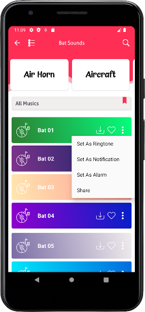 Bat sounds Screenshot 3