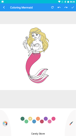 mermaid : coloring Screenshot 2