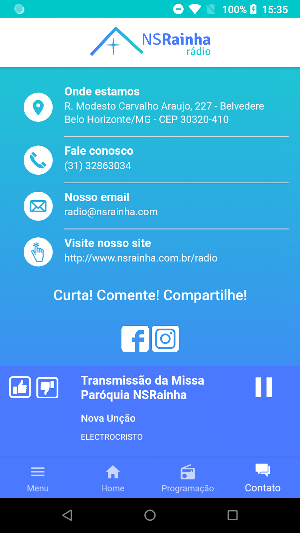 Rádio NSRainha Screenshot 2