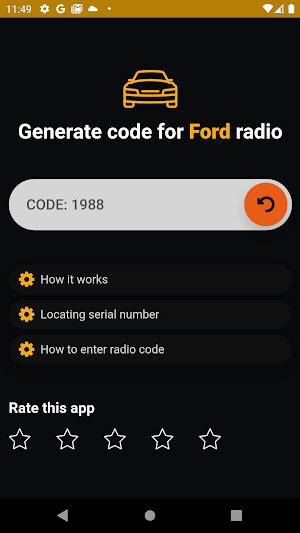 Ford Radio Code Calculator Screenshot 3