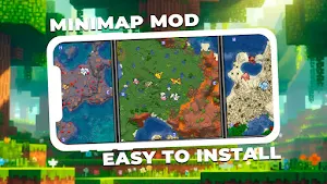 Minimap Mod for Minecraft PE Screenshot 1