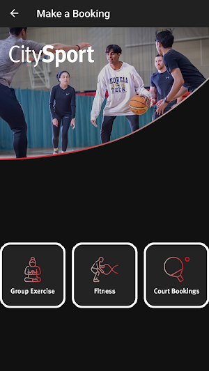CitySport. Screenshot 1