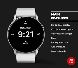 Solid Black Watch Face Screenshot 1