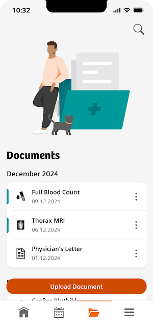 eHealth Patient Portal Screenshot 1