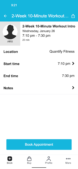 Quantify Fitness Screenshot 2