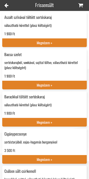 Kőrös Ételbár Győr Screenshot 1