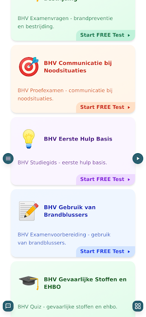 BHV Practice Test Screenshot 2