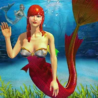 Underwater Turtle Sea Mermaid