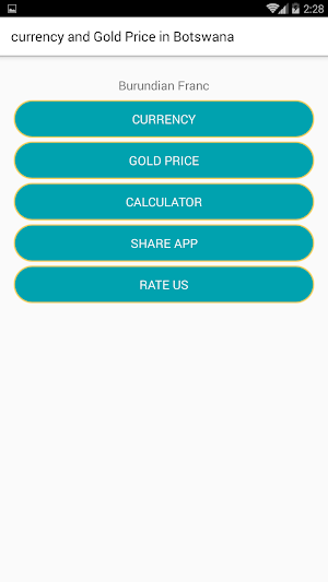 currency & Gold Price in Burundi Screenshot 0