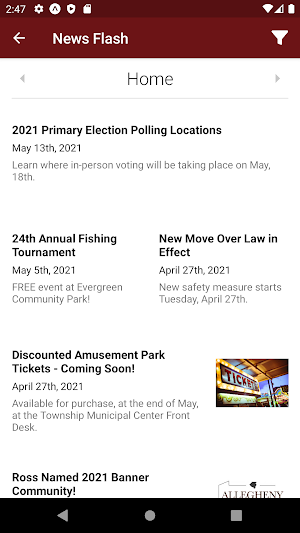 Ross Township QuickConnect Screenshot 1