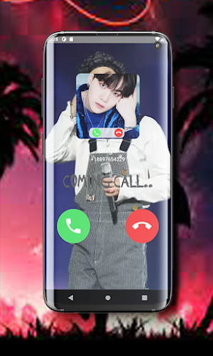 BTS Suga fake video call Prank Screenshot 3