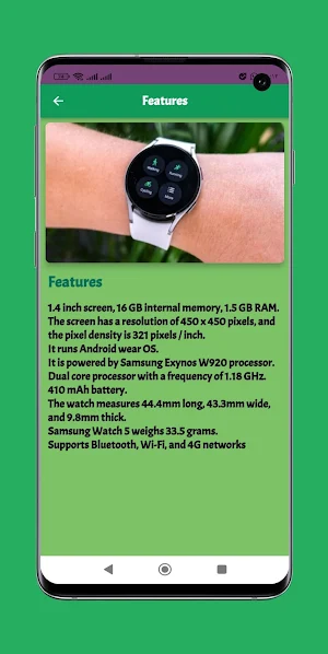 Samsung Galaxy Wath5 Pro Guide Screenshot 1