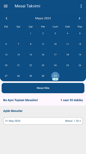 Mesai Saatim (REKLAMSIZ) Screenshot 3