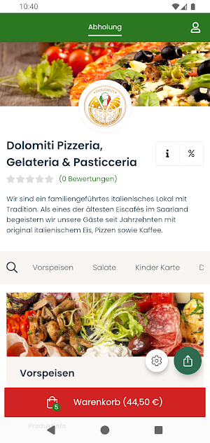Dolomiti Pizzeria Screenshot 1