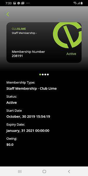 Club Lime Member ID Screenshot 3