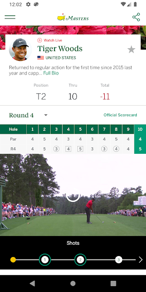 The Masters Golf Tournament Screenshot 1