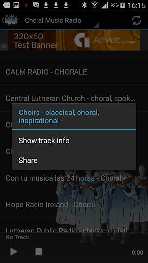 Choral Music Radio Screenshot 2