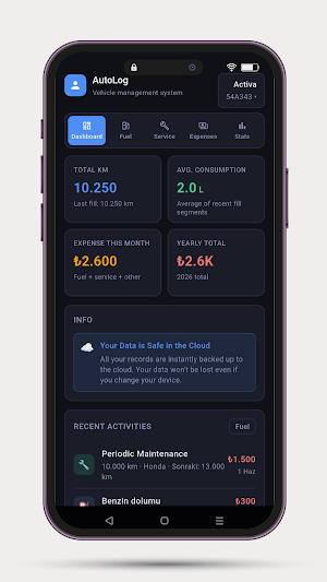 AutoLog: Car & Fuel Tracker Screenshot 0