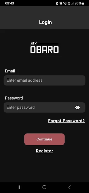 OBARO App Screenshot 2