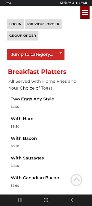 Patriots Diner Screenshot 2