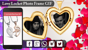 Love Locket GIF Photo Frame Editor Screenshot 1