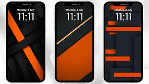 Black And Orange Wallpaper Screenshot 0