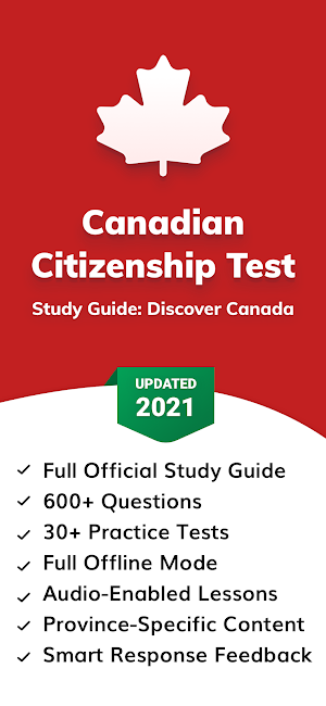Canadian Citizenship Test 2021 Screenshot 0