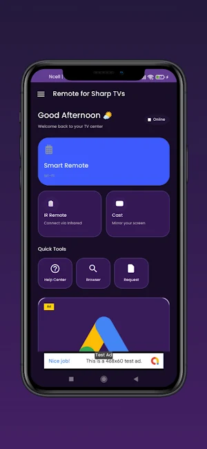Remote for Sharp Smart TV Screenshot 1
