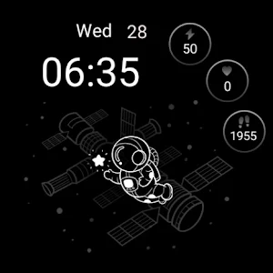 Space journey- for Wear OS 5 Screenshot 1