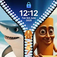 Zip Lock Screen: Zipper Style