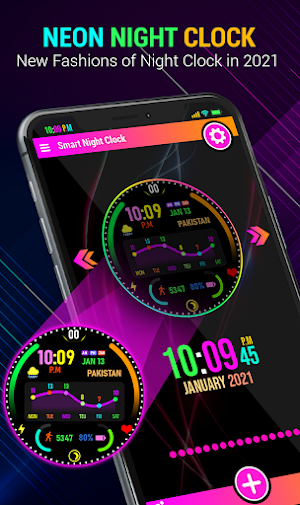 Neon Night Clock - Led Color Night Clocks Screenshot 1