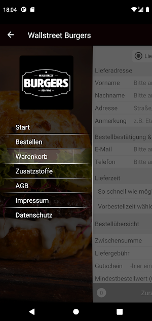 Wallstreet Burgers Screenshot 0