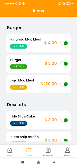 PlusXFood Restaurant Screenshot 2