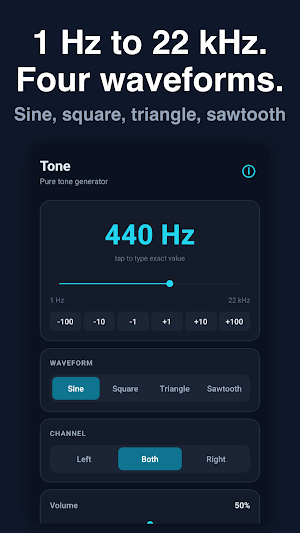Tone Generator - Sweep & Noise Screenshot 0