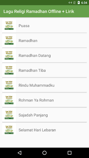 Lagu Religi Ramadhan Offline Screenshot 2