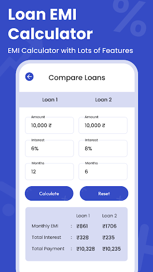 Easy EMI Loan Calculator Screenshot 2