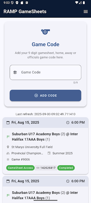 RAMP GameSheets Screenshot 0