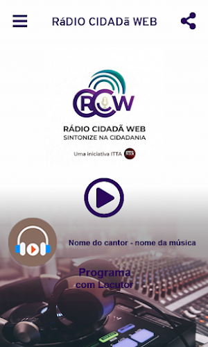 Rádio cidadã Web Screenshot 1