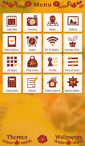 Fall Squirrel Theme Screenshot 1