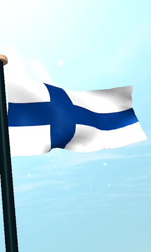 Finland Flag 3D Free Wallpaper Screenshot 3