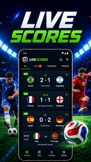 Live Score: Football Updates Screenshot 0
