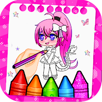 Gacha Neon GL Coloring Book