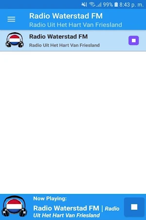 Waterstad FM Radio App Screenshot 0